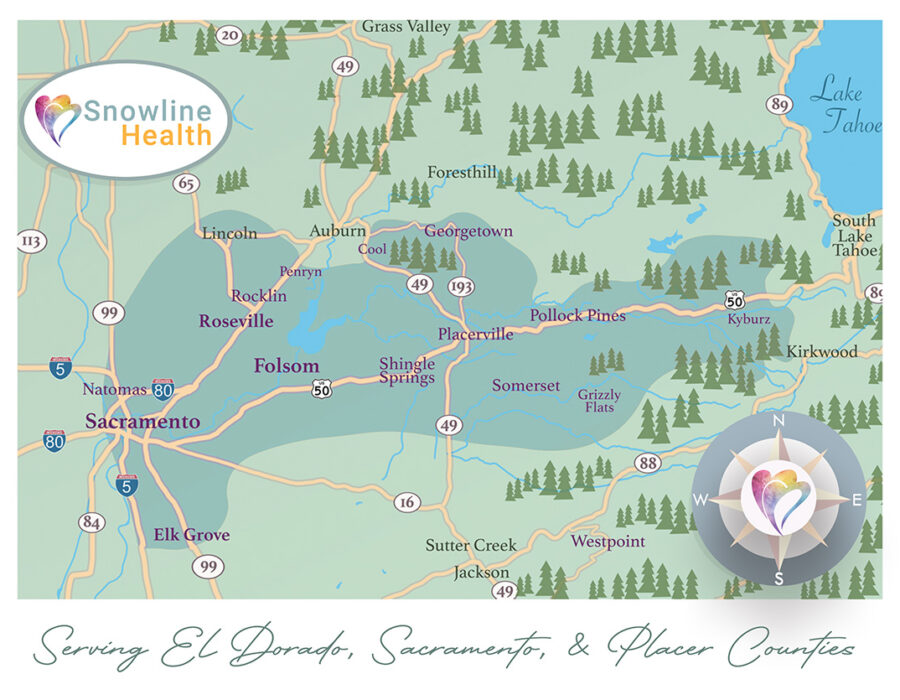 Snowline Service Area Map