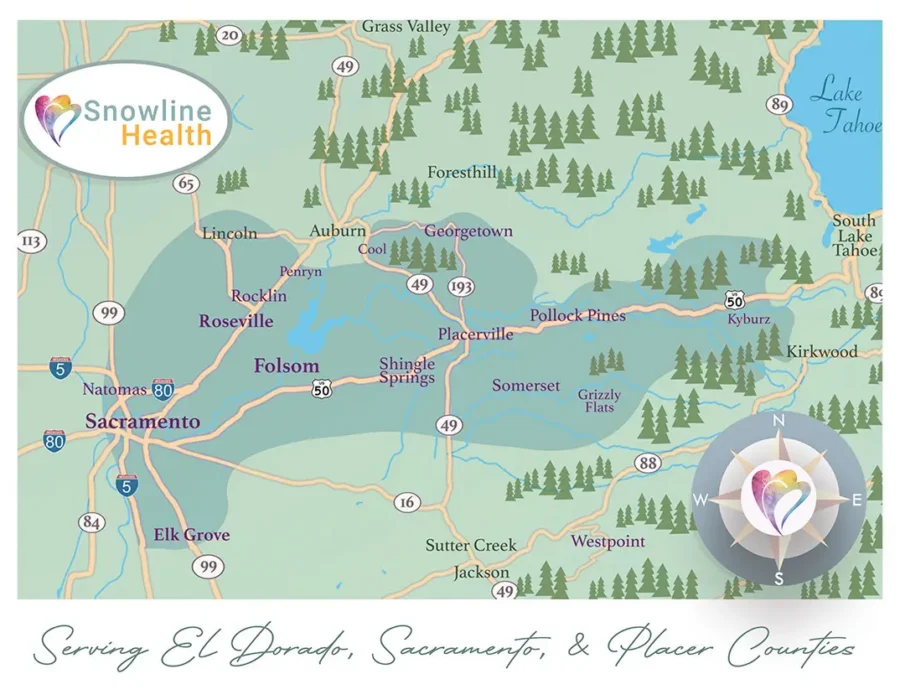 Snowline Service Area Map